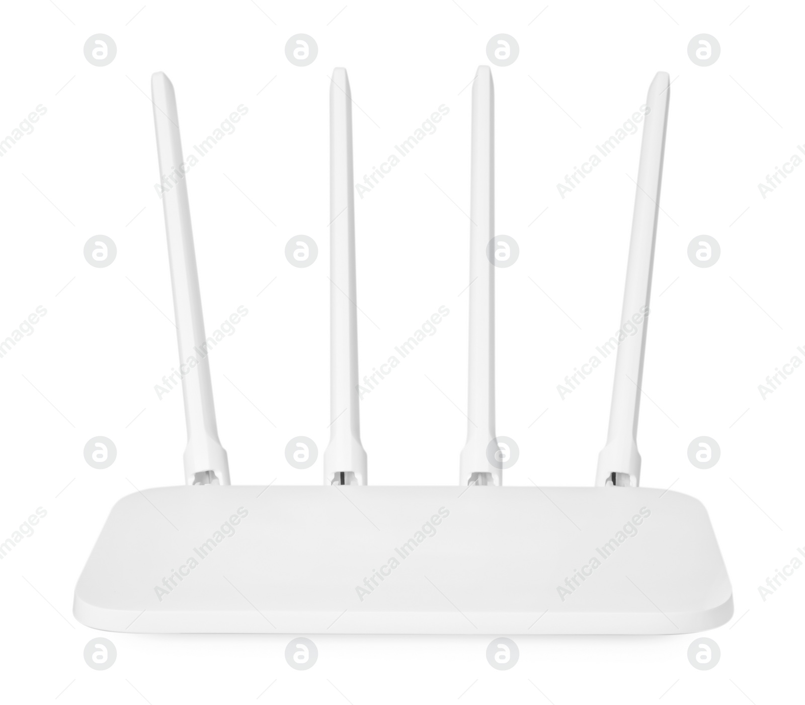 Photo of New modern Wi-Fi router isolated on white