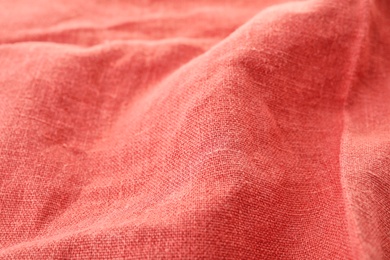 Photo of Texture of textile table napkin, closeup view