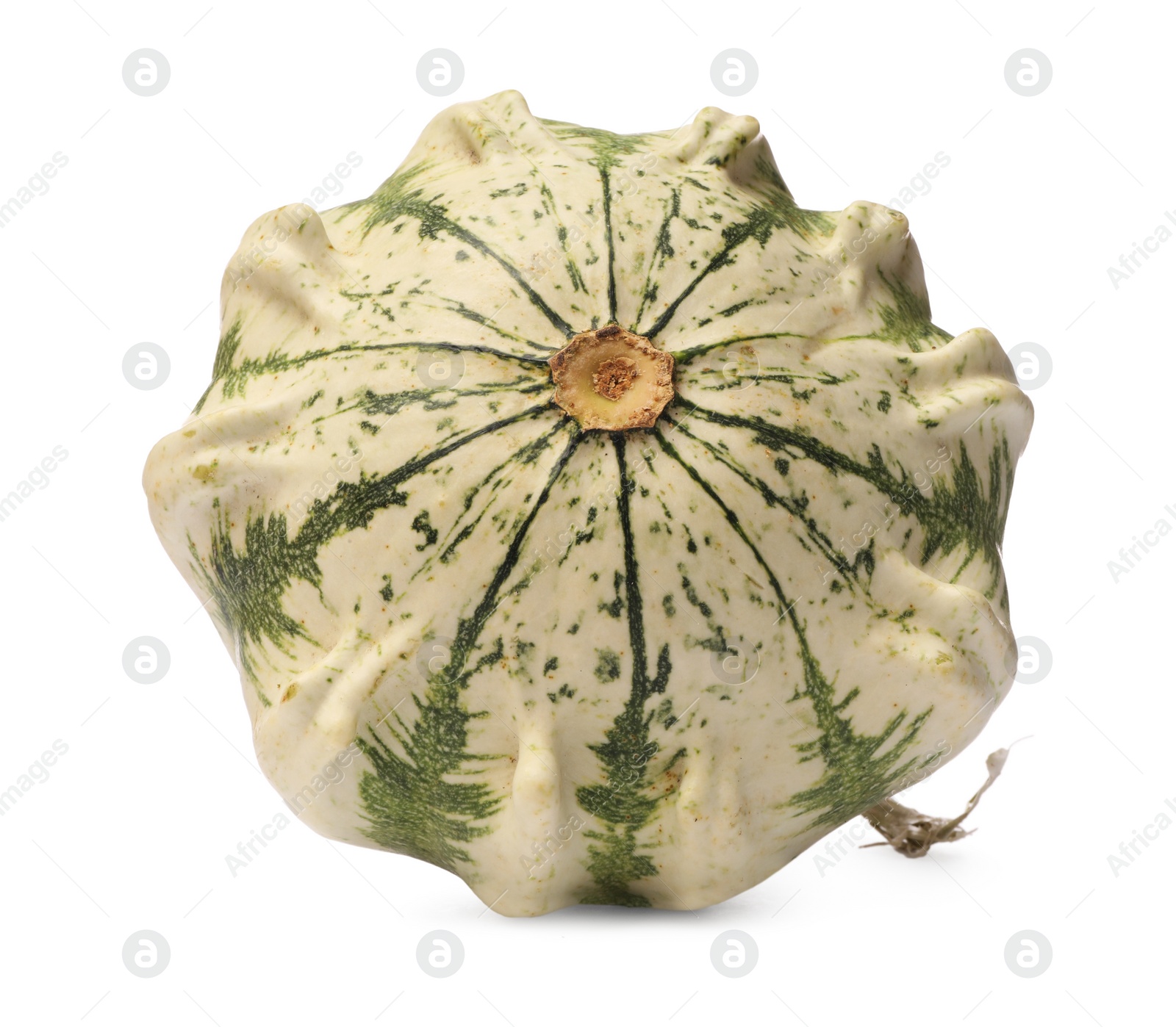 One fresh ripe pumpkin isolated on white Photo of One fresh ripe pumpkin isolated on white