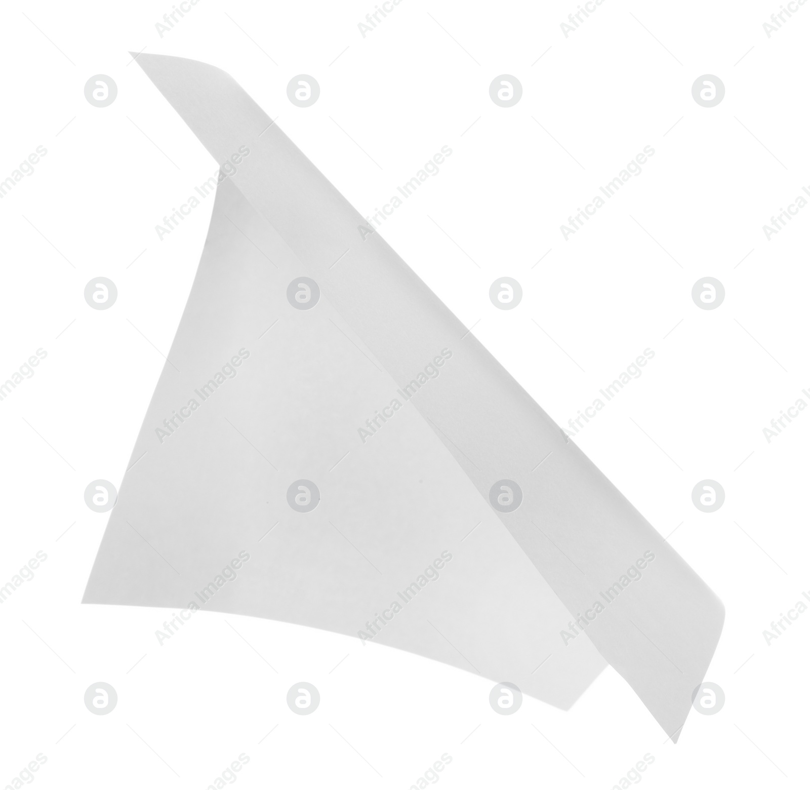 Photo of One sheet of paper isolated on white