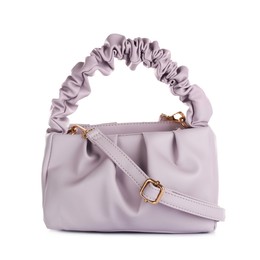 Purple women's mini bag isolated on white