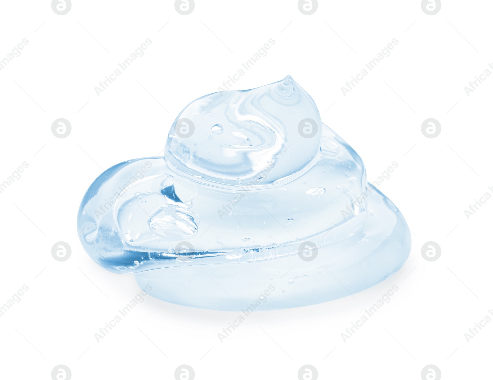 Image of Sample of cosmetic gel isolated on white