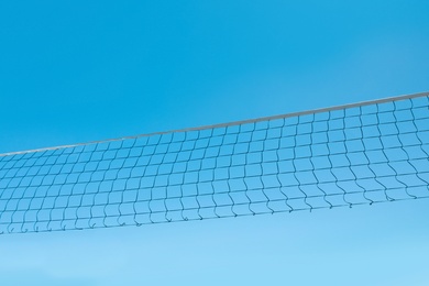 Image of Net and clear blue sky on background
