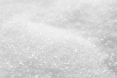 Sweet granulated sugar as background, closeup view