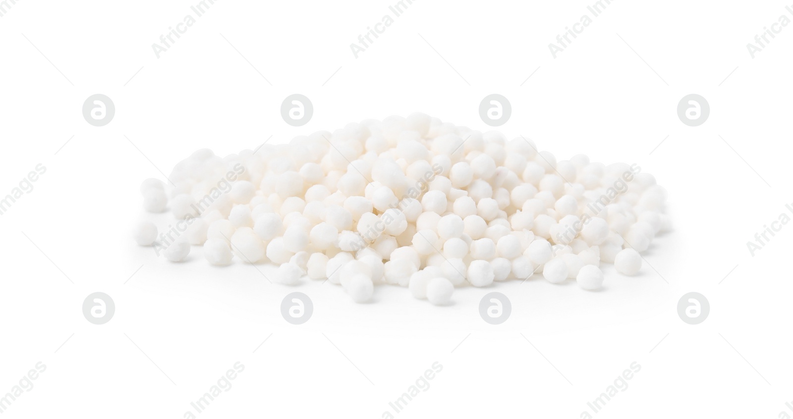 Photo of Pile of tapioca pearls isolated on white