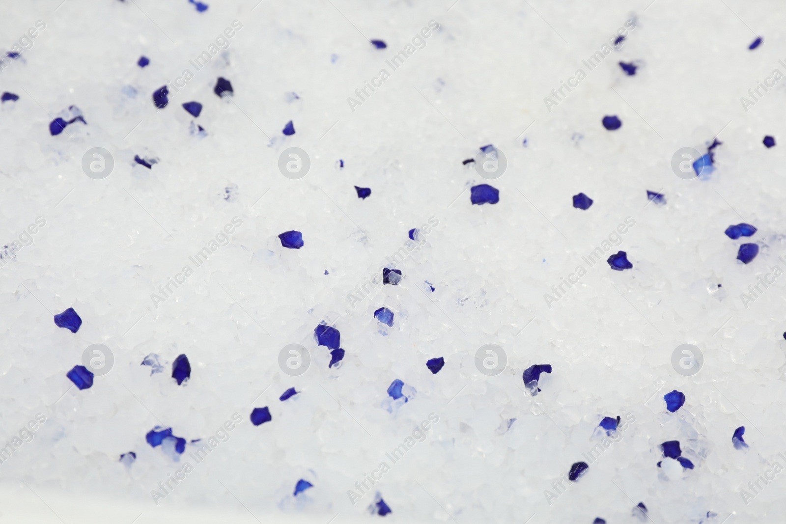 Photo of Silica gel cat litter as background, closeup