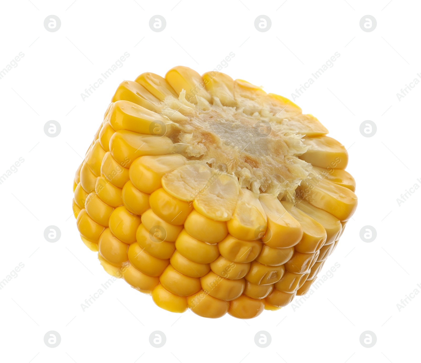 Photo of Piece of corn cob isolated on white