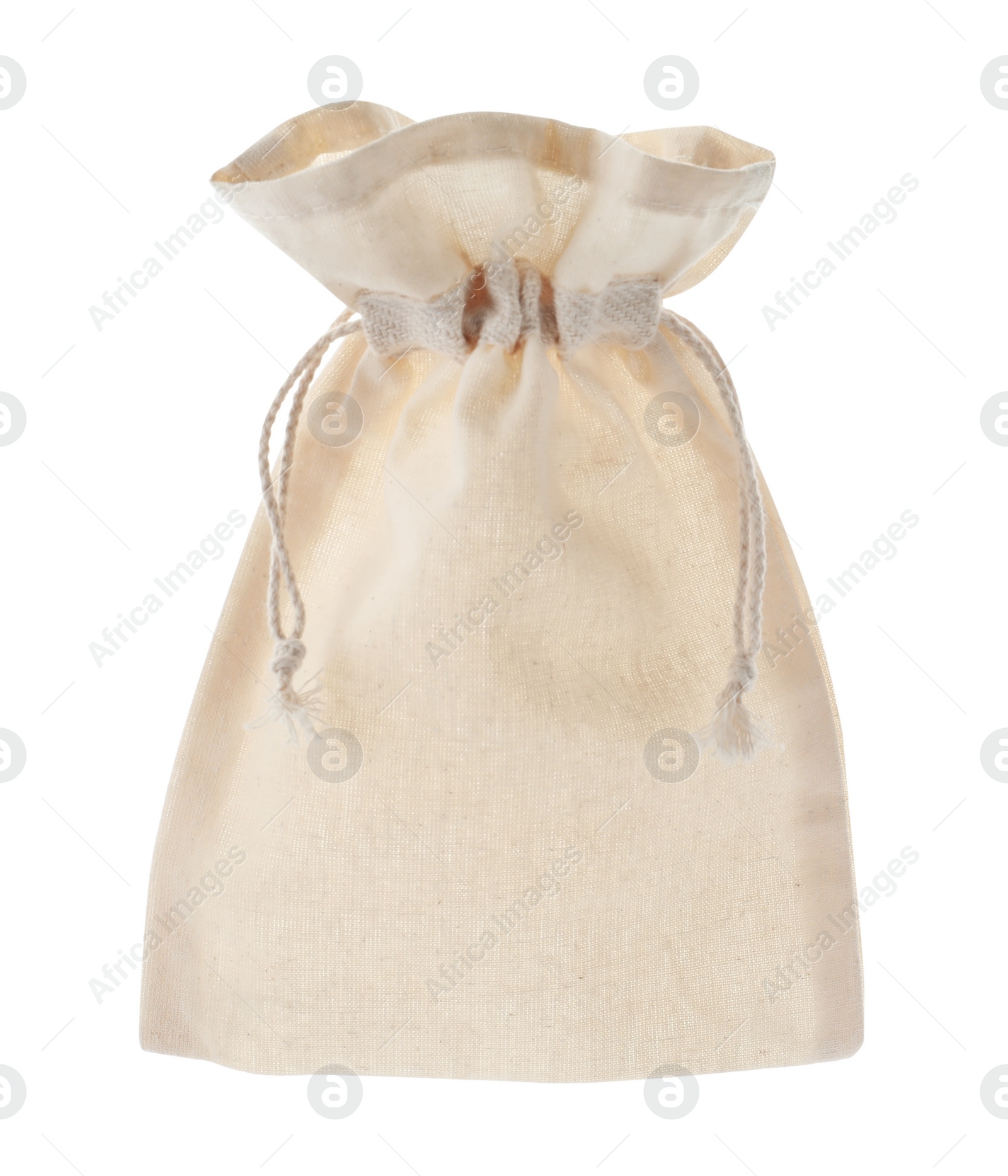 Photo of Empty cotton eco bag isolated on white