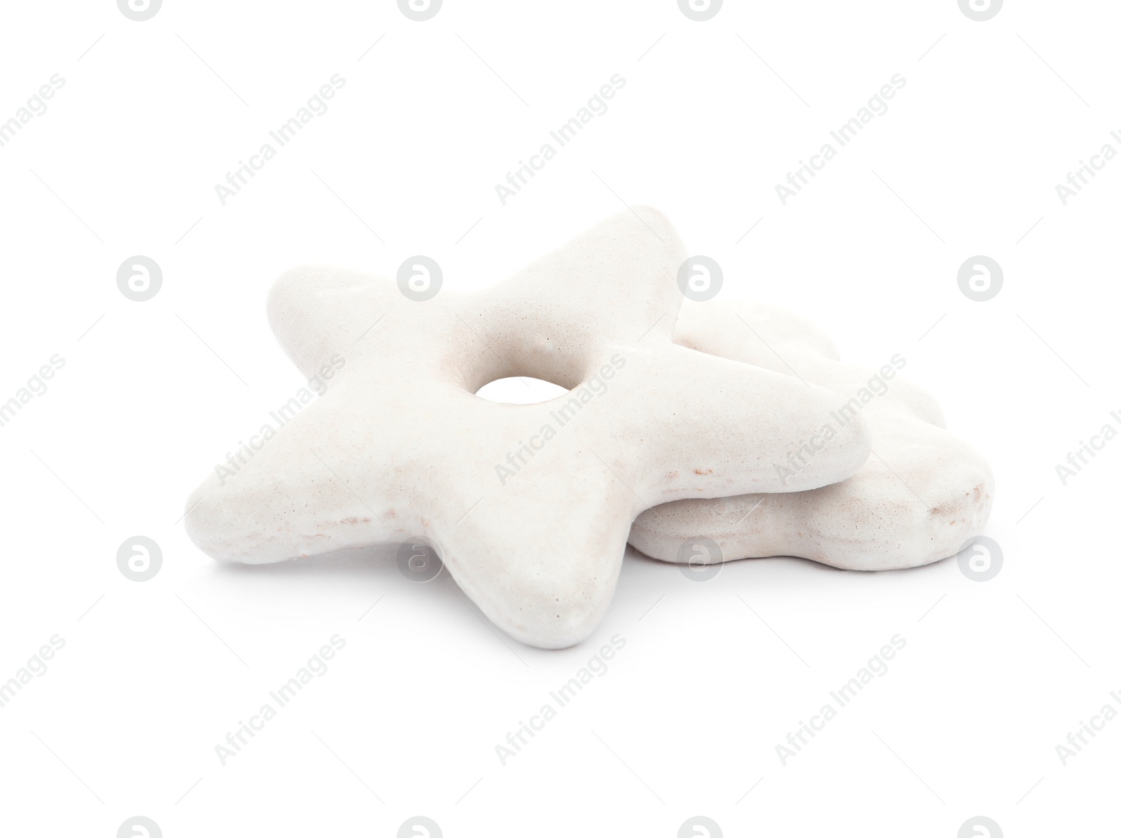 Photo of Sweet delicious homemade cookies on white background