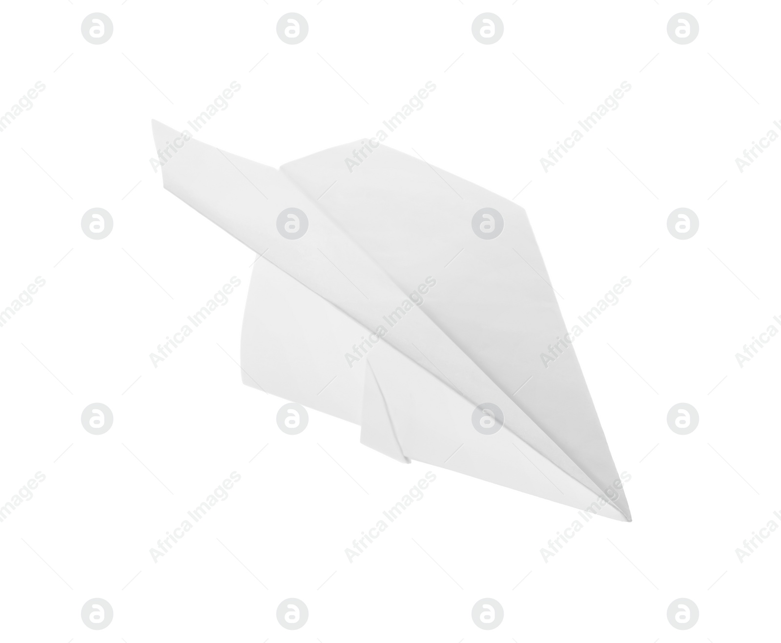 Photo of Paper plane isolated on white. Creative idea