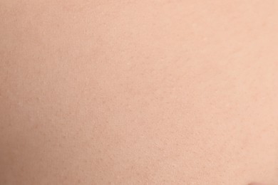 Photo of Texture of clean human skin, closeup view