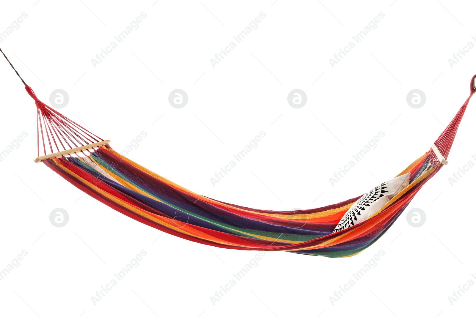 Photo of Comfortable hammock on white background