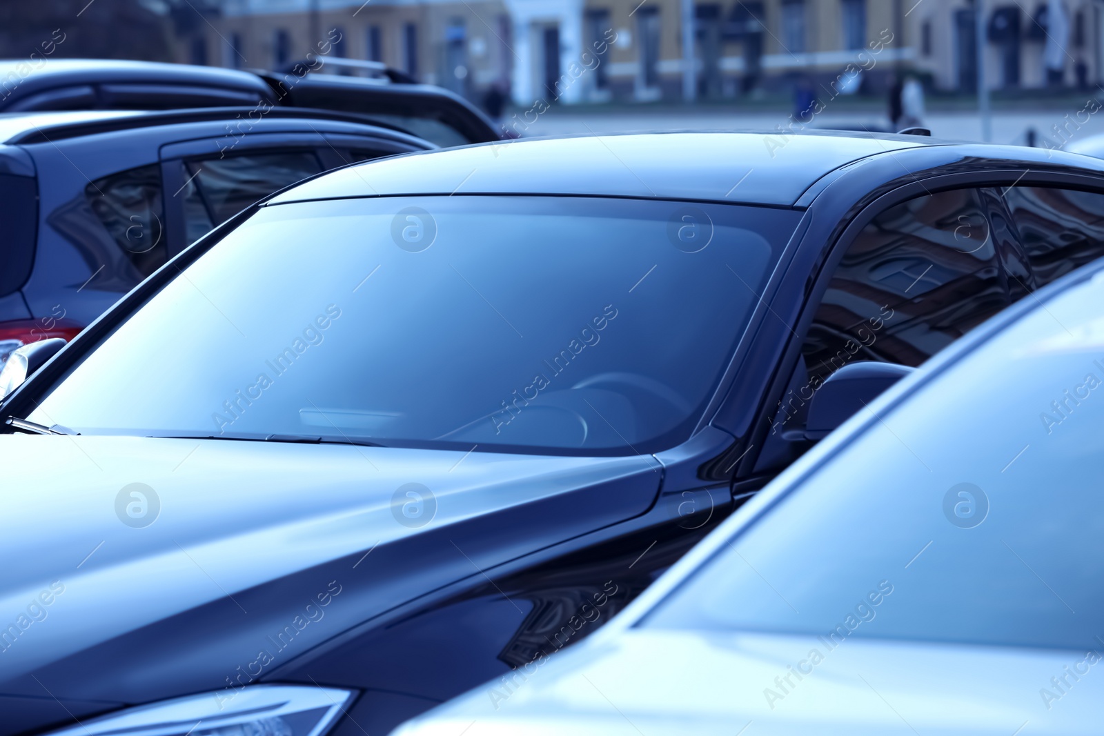 Photo of Closeup view of new modern car outdoors