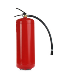 Photo of Fire extinguisher isolated on white. Safety tool