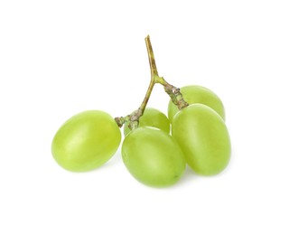 Fresh ripe juicy grapes isolated on white