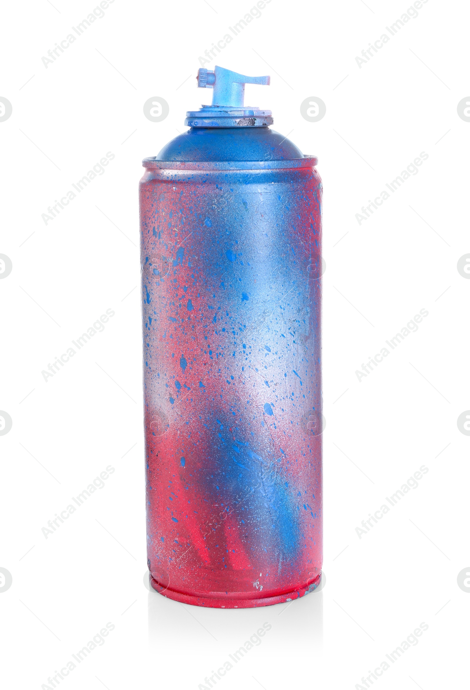 Photo of One can of bright spray paint isolated on white