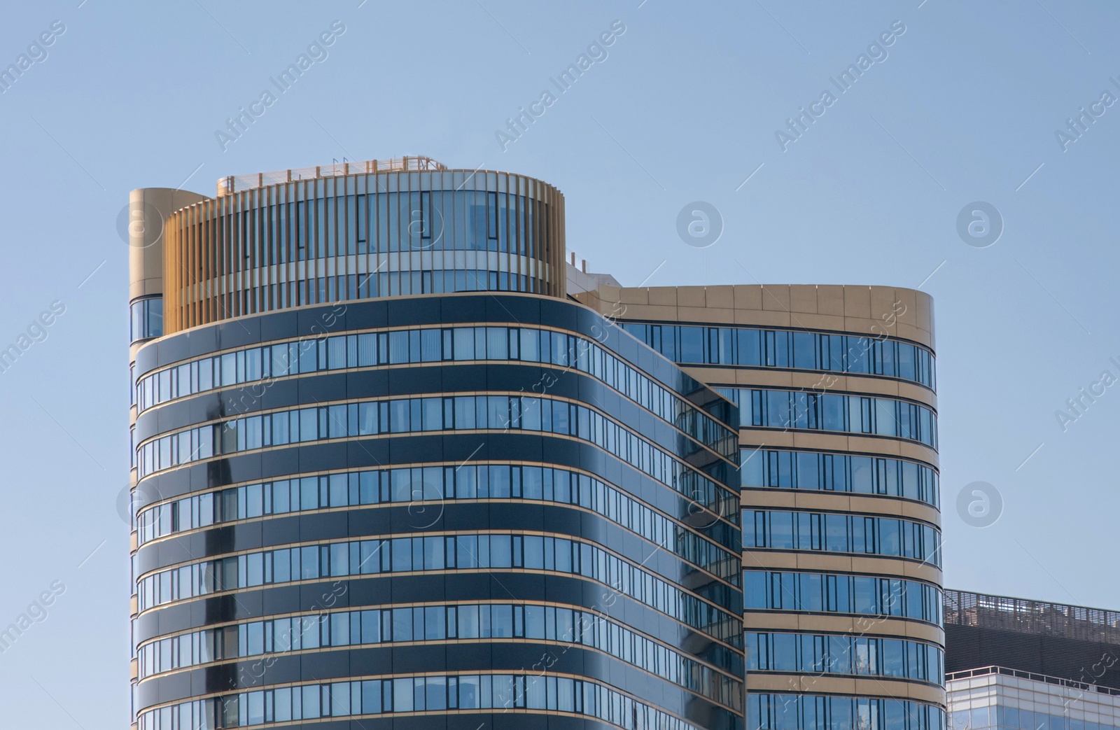 Photo of Beautiful view of modern building on sunny day