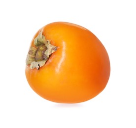 Photo of Delicious ripe juicy persimmon isolated on white