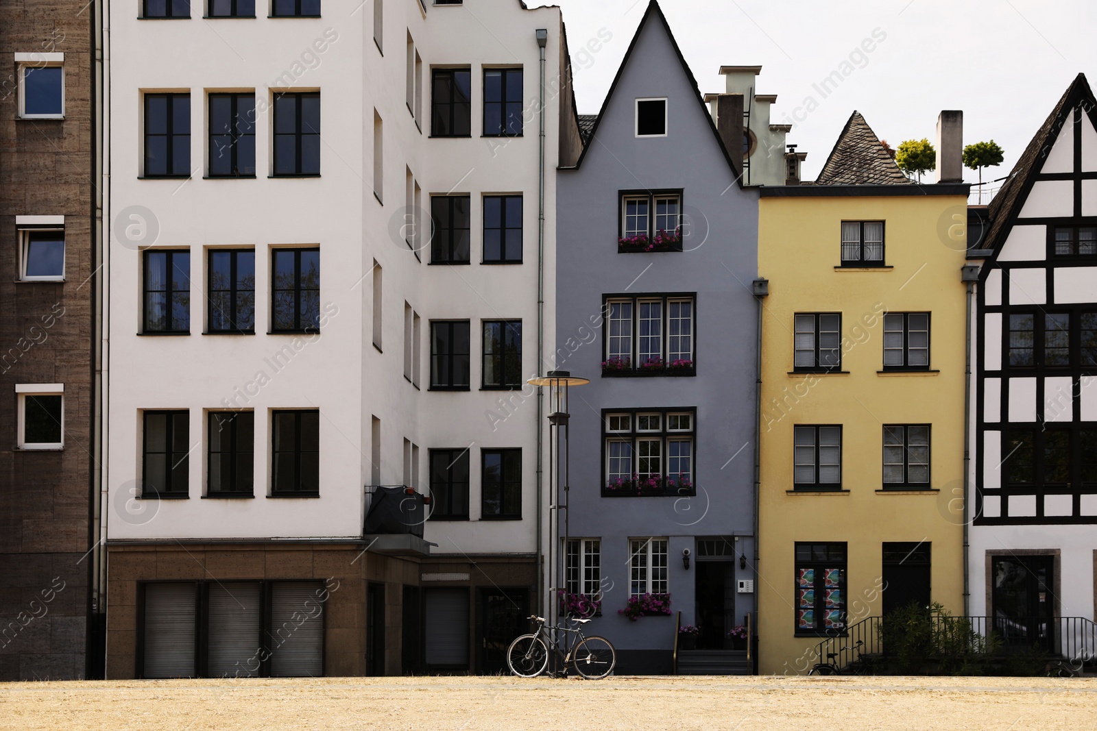 Photo of Exterior of beautiful modern residential buildings in city