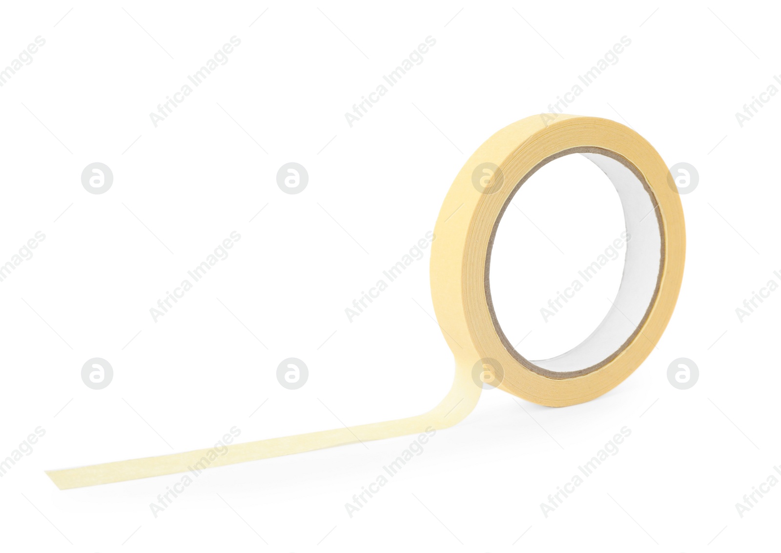 Photo of Roll of adhesive tape isolated on white