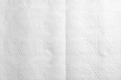Photo of Texture of paper towel as background, closeup view