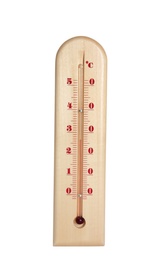 Photo of Weather thermometer on white background