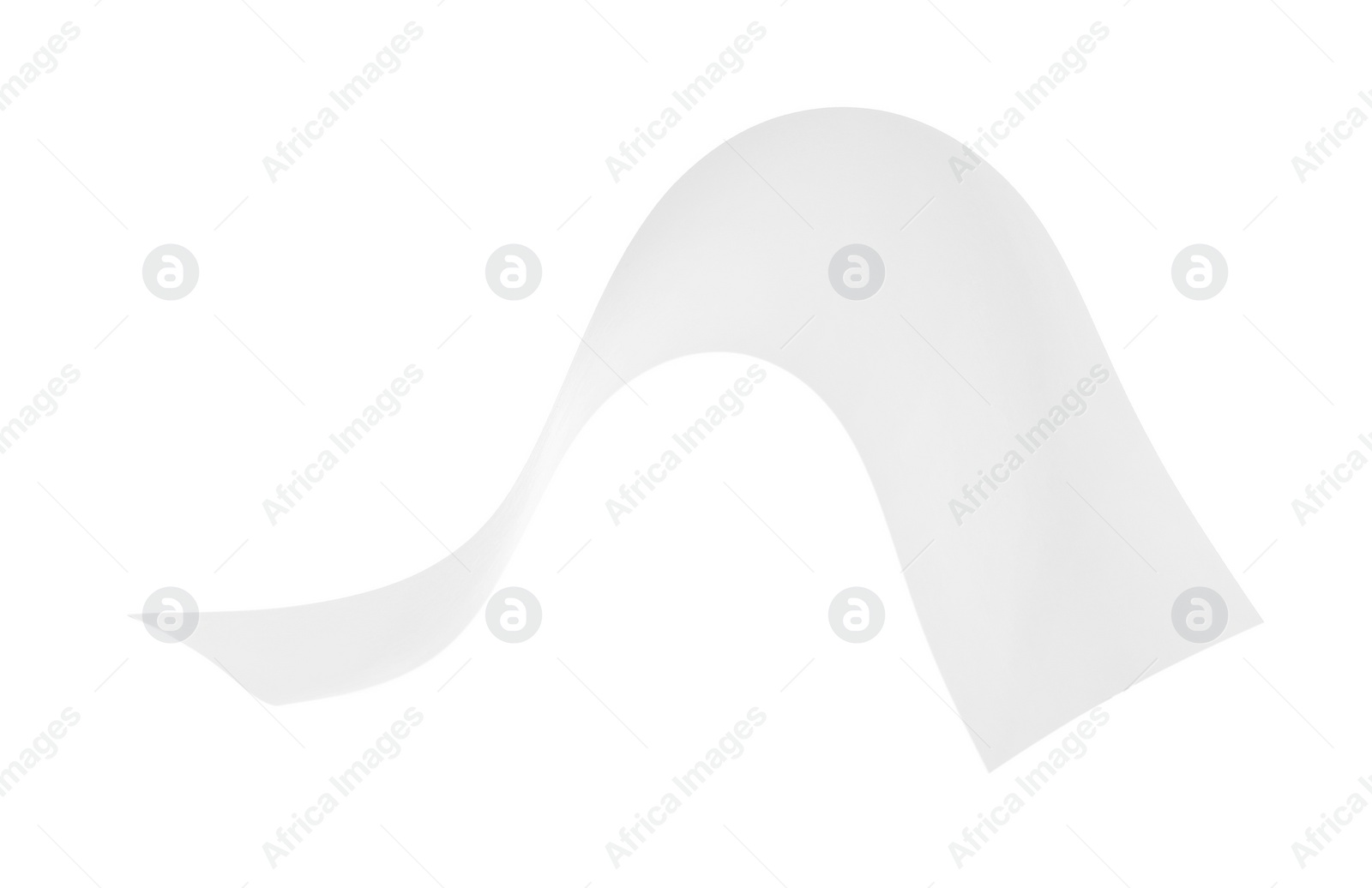 Photo of One sheet of paper isolated on white