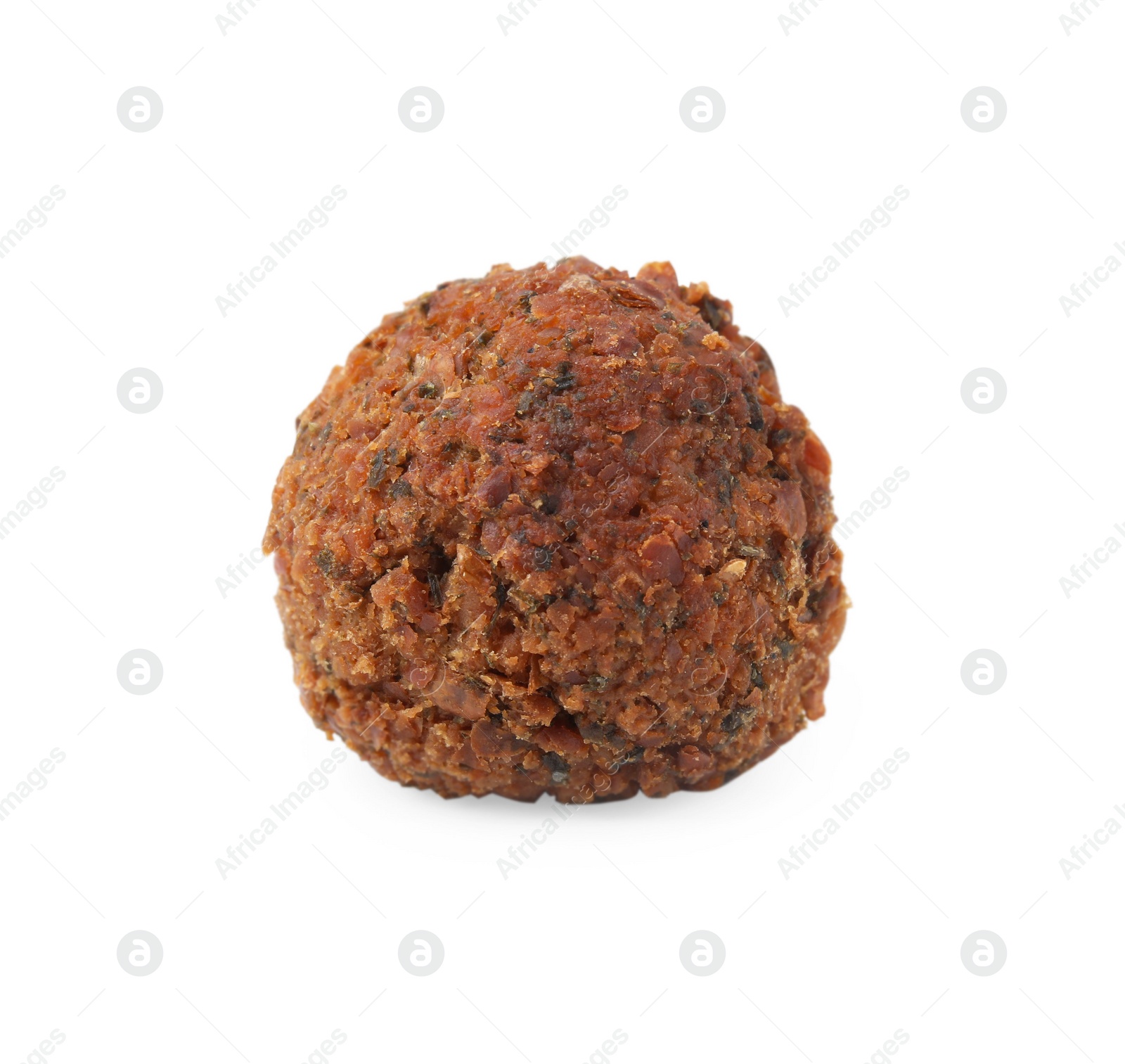 Photo of One delicious falafel ball isolated on white