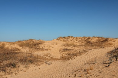 Photo of Picturesque view of desert on sunny day