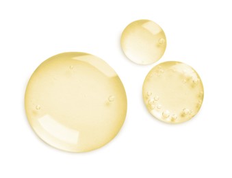 Image of Serum on white background, top view. Skin care product