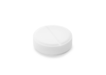 Pill on white background