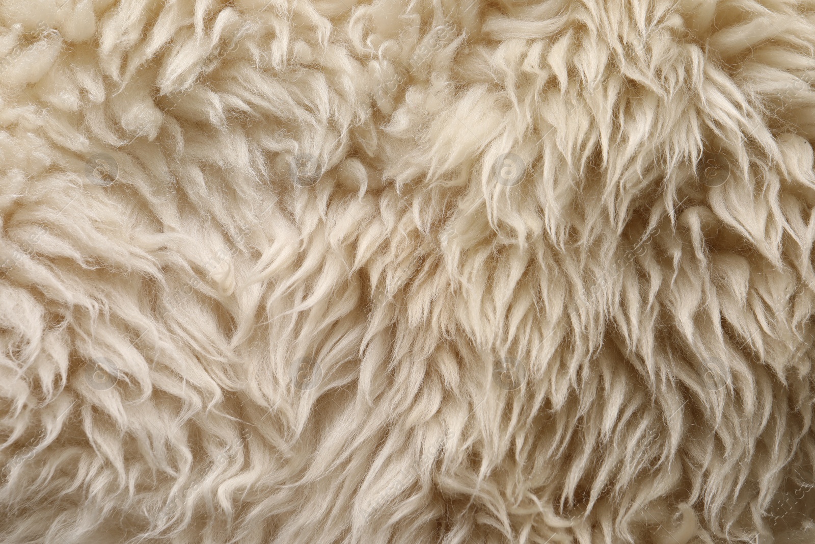 Photo of Texture of faux fur as background, top view