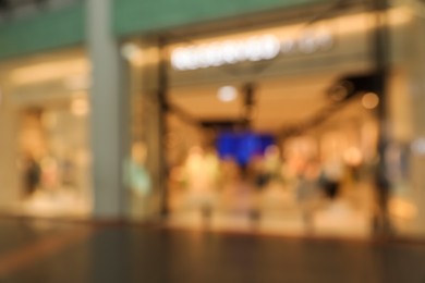 Photo of Blurred view of shopping mall interior. Bokeh effect