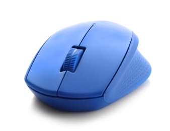 Photo of Color computer mouse on white background