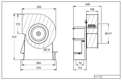 Mechanical engineering drawing as background. Technical plan 