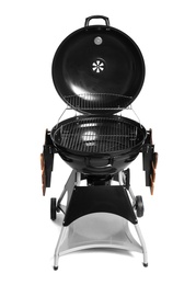 Photo of New modern barbecue grill on white background