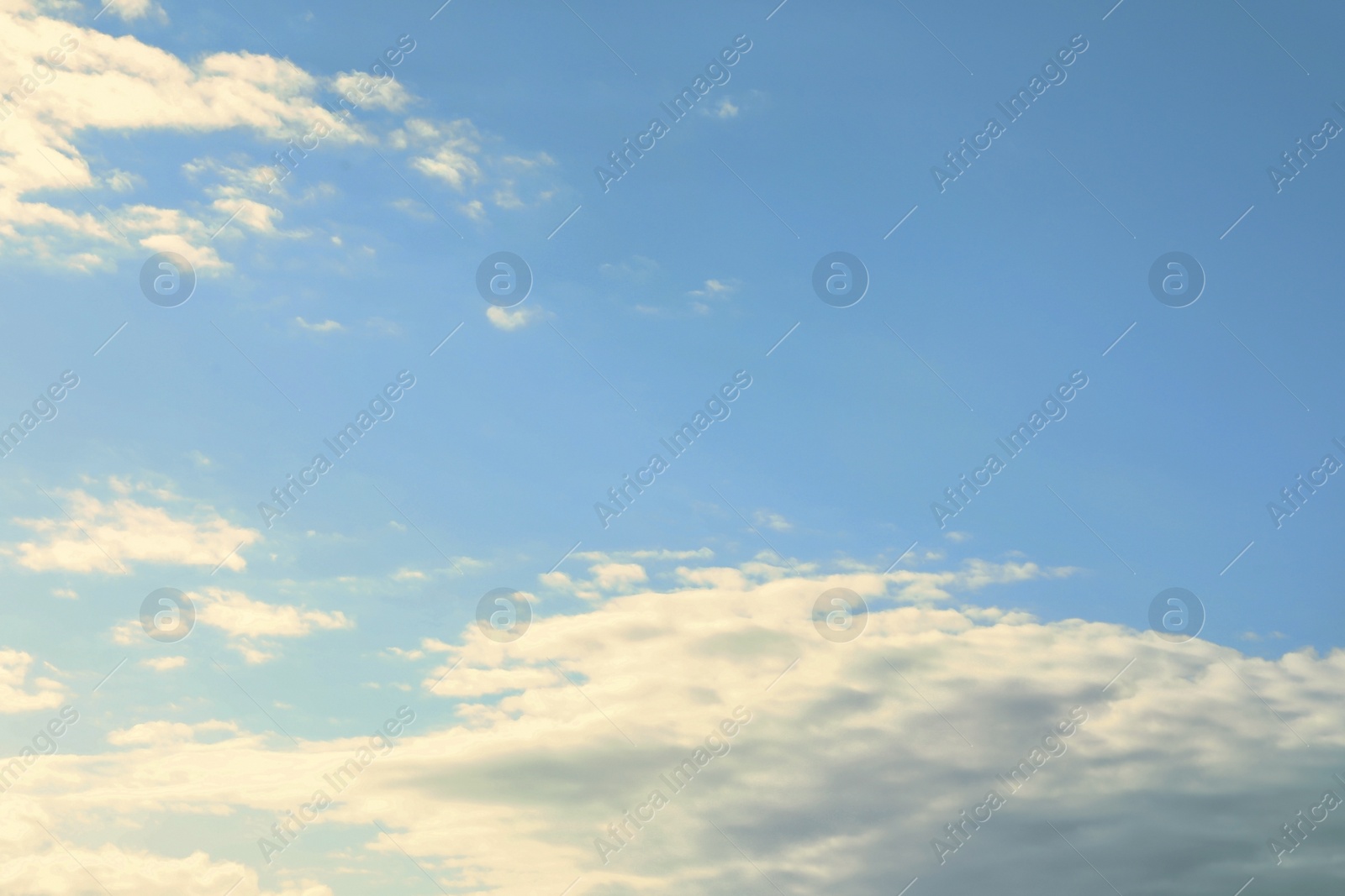 Photo of Beautiful blue sky with clouds on sunny day