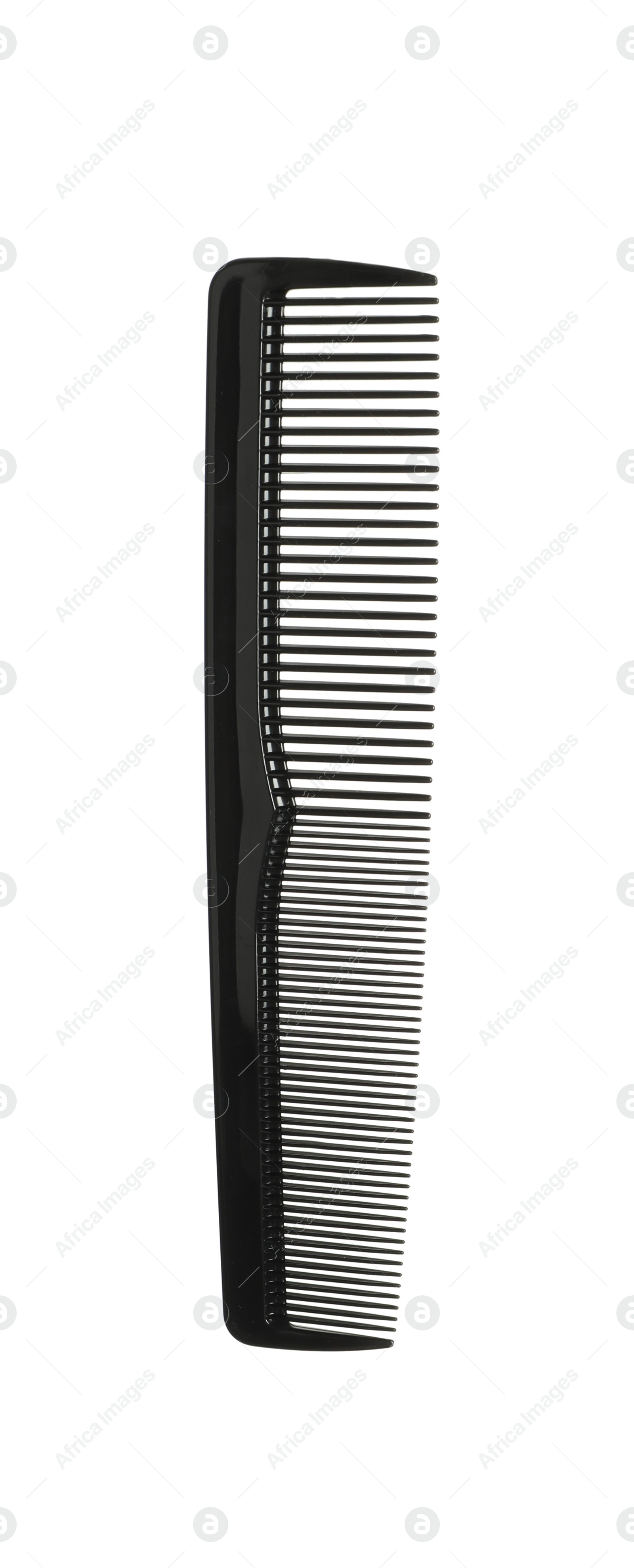 Photo of New black hair comb isolated on white