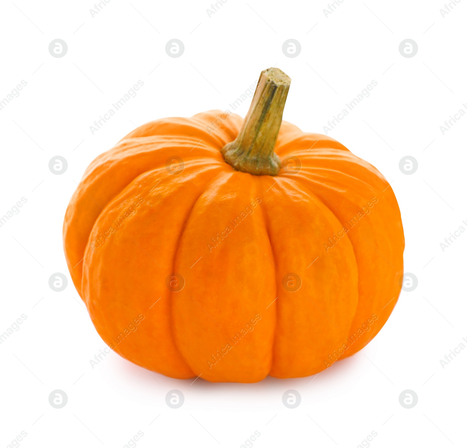 Photo of Fresh ripe orange pumpkin isolated on white