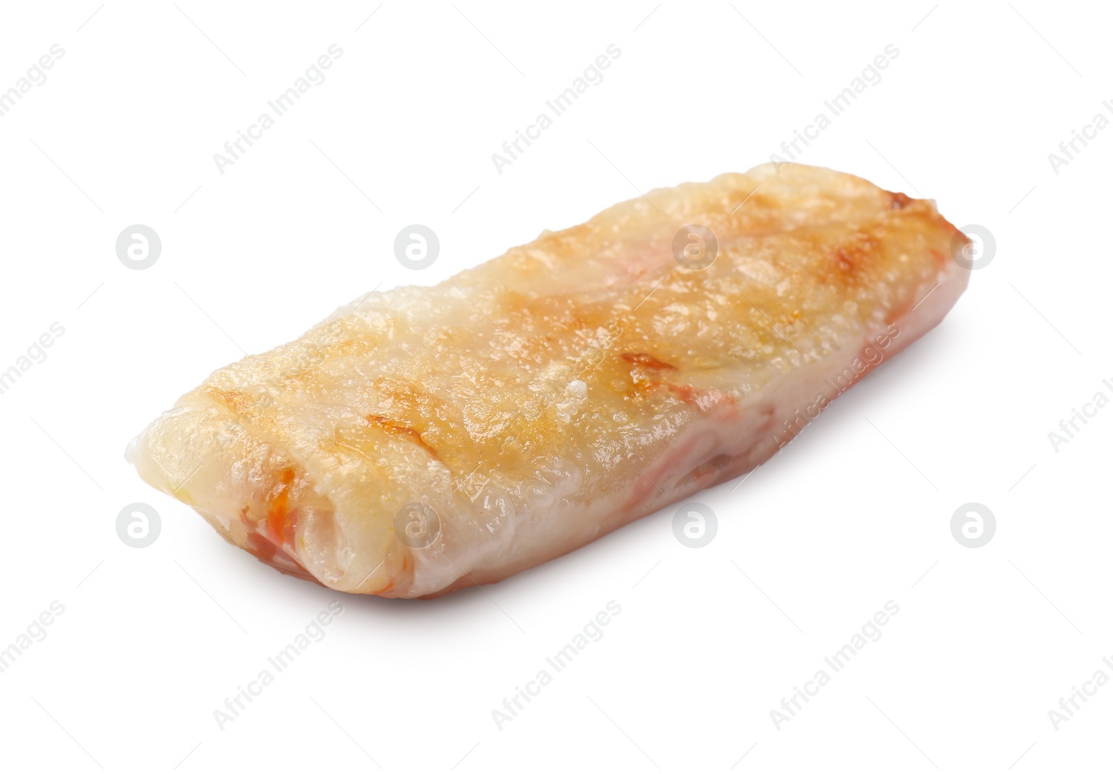 Photo of Delicious fried spring roll isolated on white