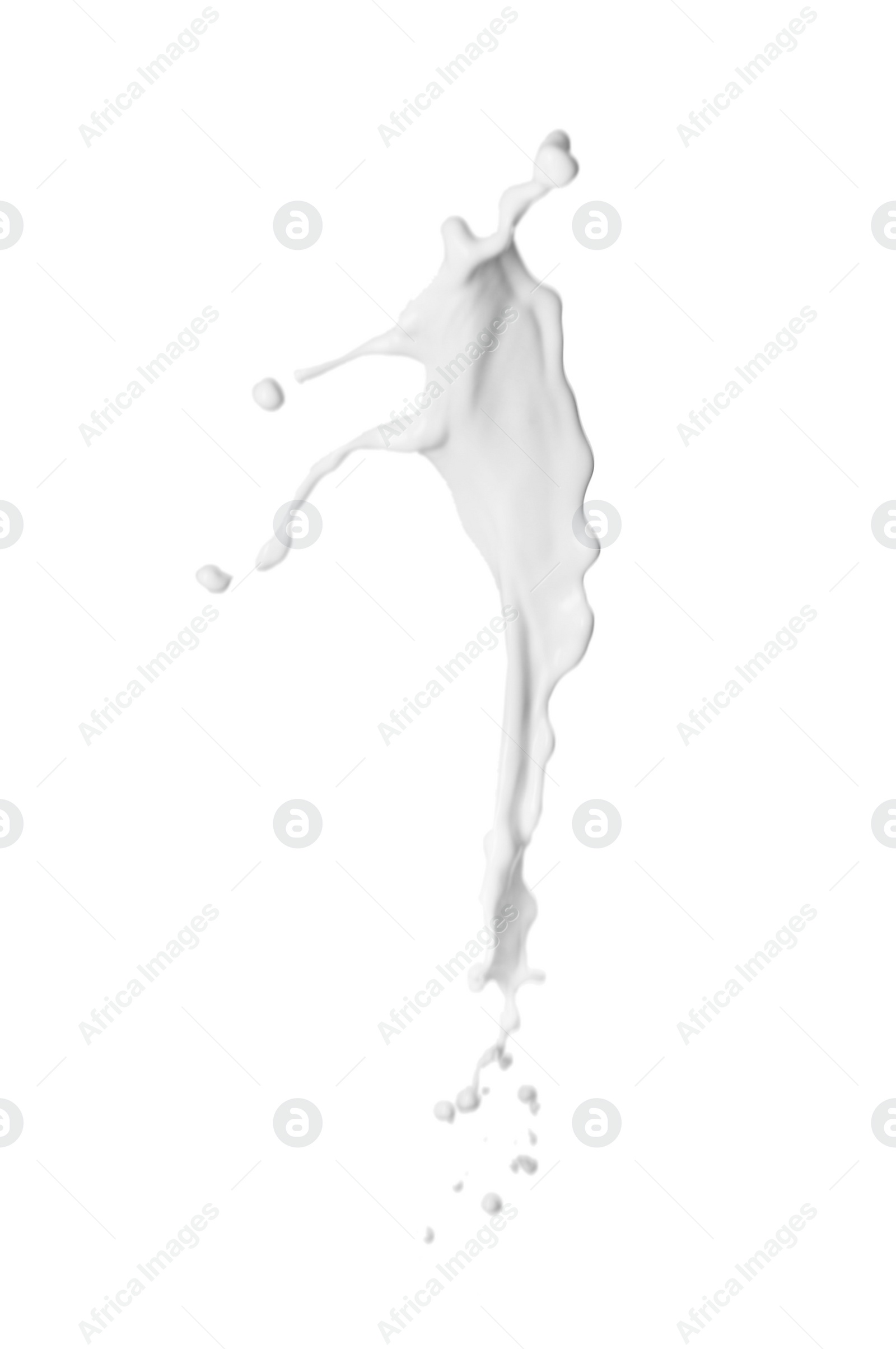 Photo of Splash of fresh milk isolated on white