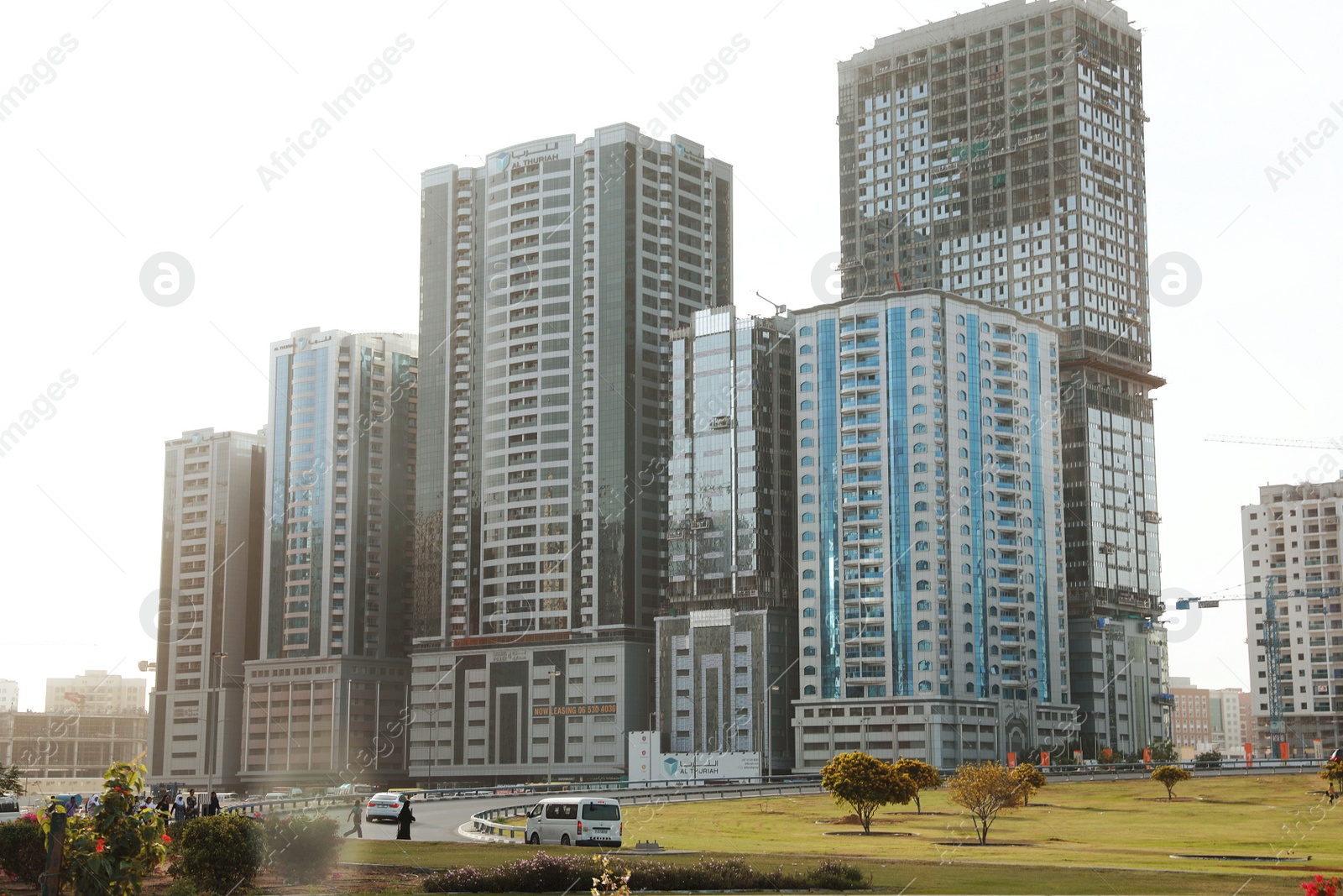 Photo of DUBAI, UNITED ARAB EMIRATES - NOVEMBER 06, 2018: Cityscape with modern buildings