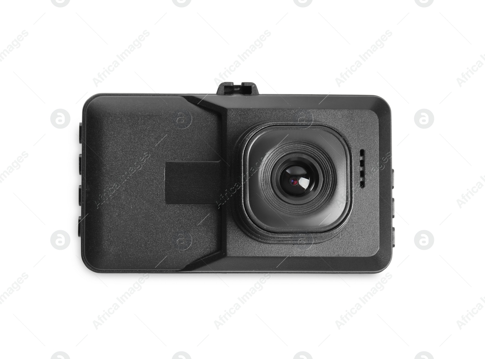 Photo of Modern car dashboard camera isolated on white