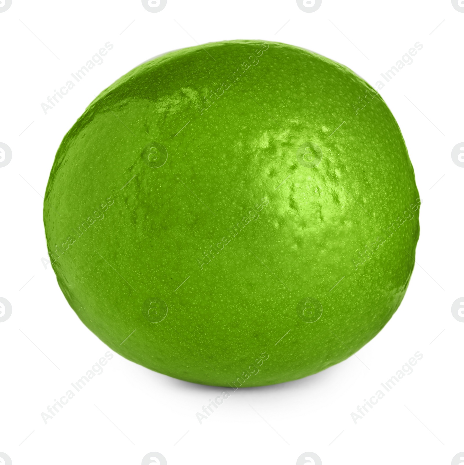 Photo of Fresh green ripe lime isolated on white