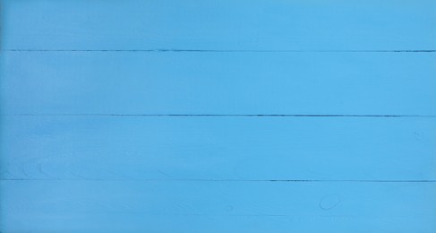 Image of Texture of light blue wooden surface as background, banner design