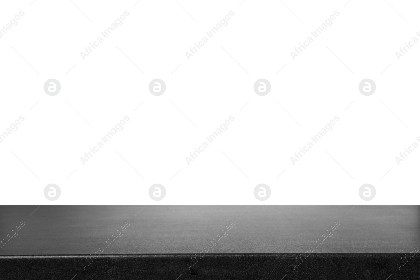 Photo of Empty stone surface against white background. Mockup for design