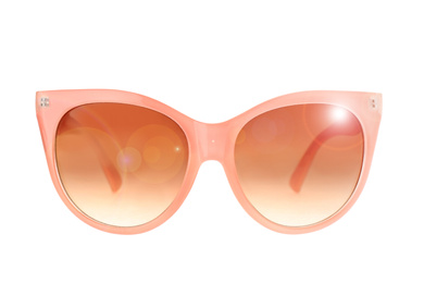 Image of New stylish elegant sunglasses isolated on white