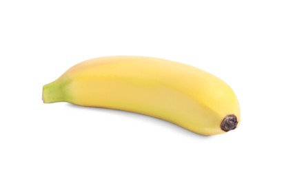 Photo of One sweet ripe baby banana isolated on white