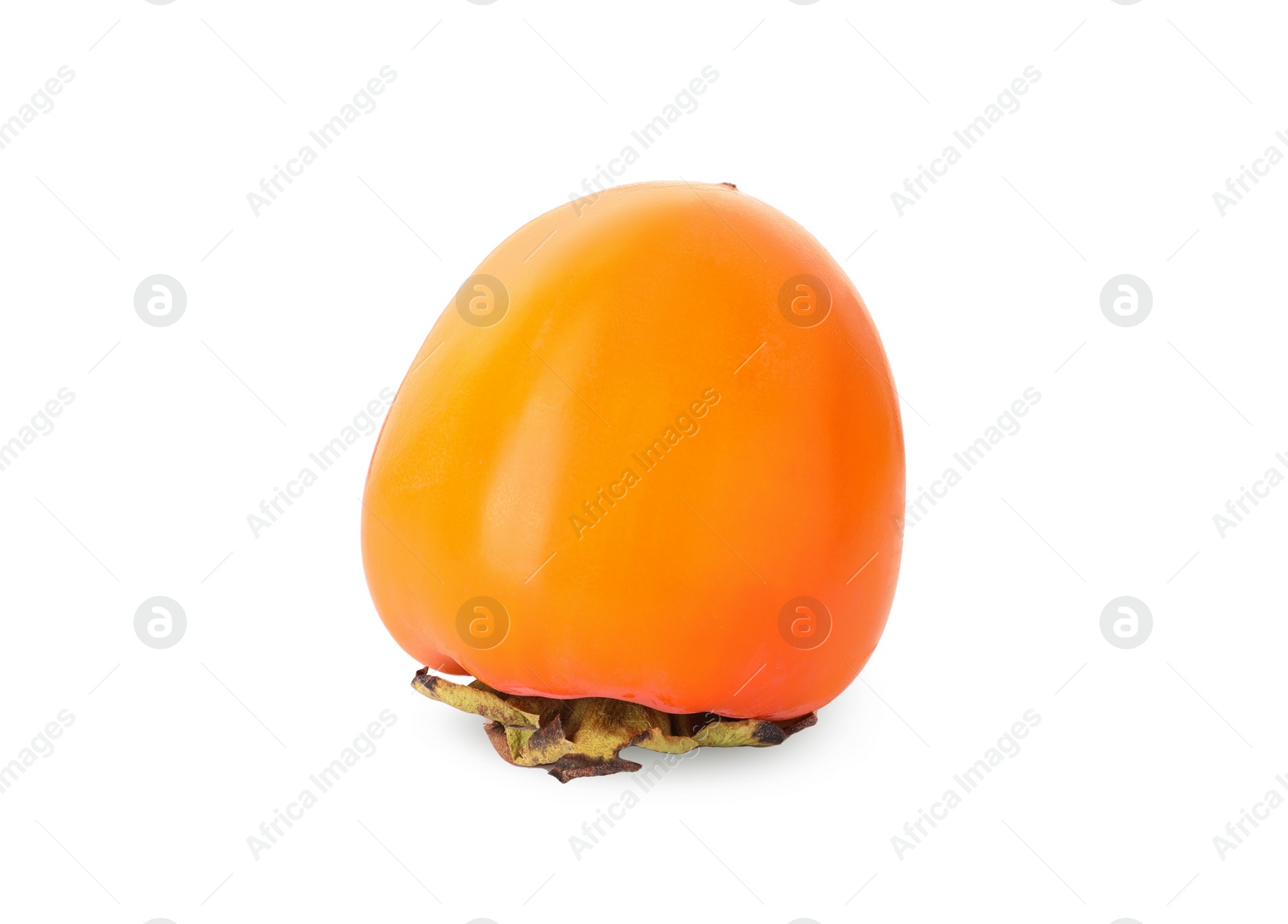 Photo of Delicious ripe juicy persimmon isolated on white