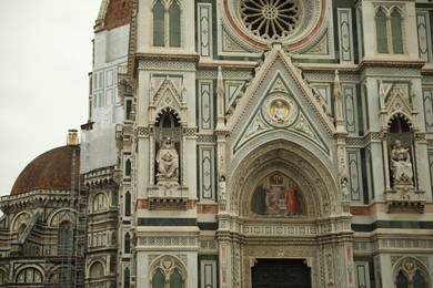 Florence, Italy - February 8, 2024: Santa Maria del Fiore outdoors